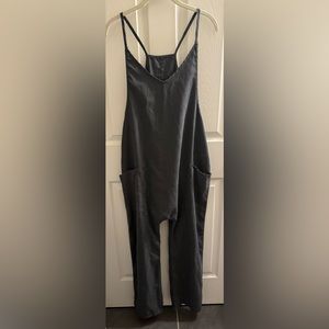 Nock off jumpsuit, charcoal